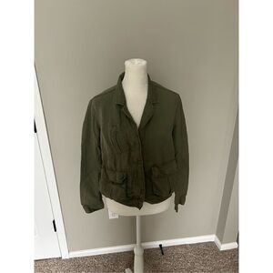 Madwell Military Style Shirt/Jacket Sz S Linen